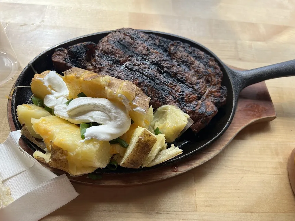 Rib Eye and Baked Potato
